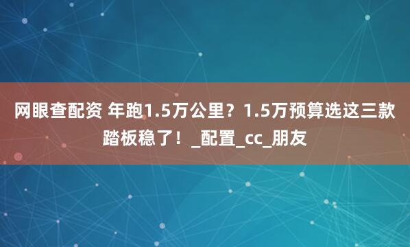 网眼查配资 年跑1.5万公里？1.5万预算选这三款踏板稳了！_配置_cc_朋友
